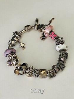 PANDORA8 Sterling Silver Fully Loaded Bracelet with 23 CharmsRETIREDALE/925