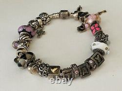 PANDORA8 Sterling Silver Fully Loaded Bracelet with 23 CharmsRETIREDALE/925