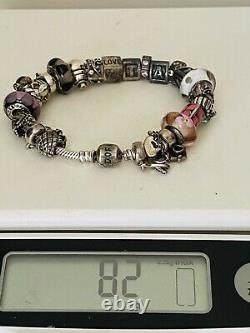 PANDORA8 Sterling Silver Fully Loaded Bracelet with 23 CharmsRETIREDALE/925