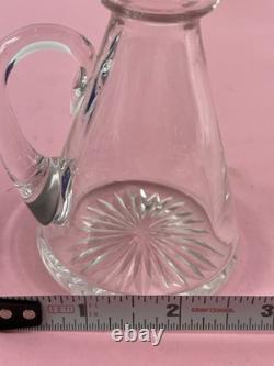 Pair Of Antique Sterling Silver Topped Glass Whiskey Noggins Hallmarked England