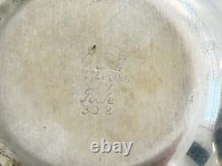 Pair Poole Sterling Silver Highball Liquor Glasses 1950s 8.81 Troy Ounces Last 1