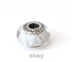 Pandora Chicago Murano Glass White Charm USA Destination ALE 925 Sterling Silver