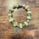Pandora Sterling Silver 925 Bracelet With Murano Glass Beads