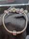 Pandora Sterling Silver Bracelet Chamilia Charms Lot 925 Murano Glass Love Rings