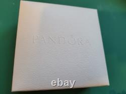Pandora Sterling Silver Charm Bracelet Two Tone 925 Glass Beads Gift Box Pandora Sterling Silver Charm Bracelet Two Tone 925 Glass Beads Gift Box