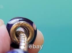 Pandora Sterling Silver Charm Bracelet Two Tone 925 Glass Beads Gift Box