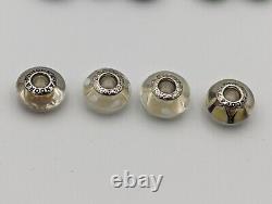 Pandora Sterling Silver Murano Glass Charm Lot Of 47