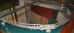 Plateau 18 C Sterling English 3 Section Very Rare Gorgeous Details-47.5x22