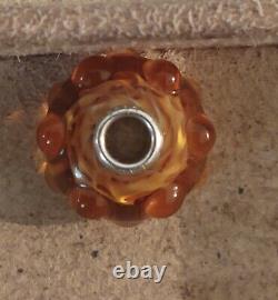 Preloved Trollbeads Glass Bead, Amber Waters (event)