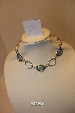 QVC Roman glass co. STERLING SILVER Signed NECKLACE WITH PAPERS