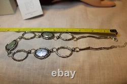 QVC Roman glass co. STERLING SILVER Signed NECKLACE WITH PAPERS