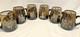 Rare Vickys Smokey Glass Sterling Silver Overlay Mug Made In Peru 1940s