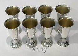 RARE Vintage Tiffany & Co. Sterling Silver. 925 Cordial Cups Shot Glass Set of 8