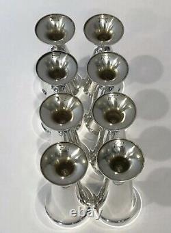 RARE Vintage Tiffany & Co. Sterling Silver. 925 Cordial Cups Shot Glass Set of 8