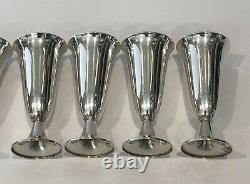 RARE Vintage Tiffany & Co. Sterling Silver. 925 Cordial Cups Shot Glass Set of 8