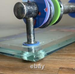 Rare 1990 Mardi Jo Cohen Joan Irving Memphis Sterling Silver Glass Serving Tray