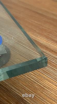 Rare 1990 Mardi Jo Cohen Joan Irving Memphis Sterling Silver Glass Serving Tray