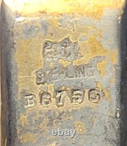 Rare Antique Sterling Silver Magnifying Glass Monogrammed Tjb