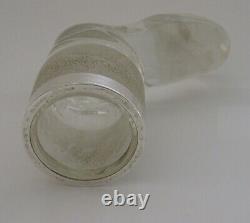 Rare English Solid Sterling Silver Glass Matchstriker 1901 Antique Novelty Boot