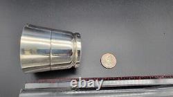 Rare Vintage Sterling Silver Shot Glass with 1976 Eisenhower Silver Dollar, 64g