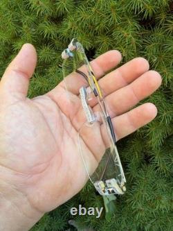 Real 925 Silver VVS Baguette MOISSANITE Clear Sunglasses Iced Custom Buffs
