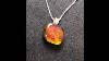 Red Dichroic Glass U0026 925 Sterling Silver Necklace