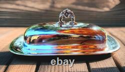 Reed & Barton Sterling Silver Butter Dish Francis I #X568 Without Glass Insert