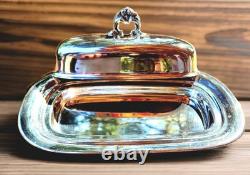 Reed & Barton Sterling Silver Butter Dish Francis I #X568 Without Glass Insert