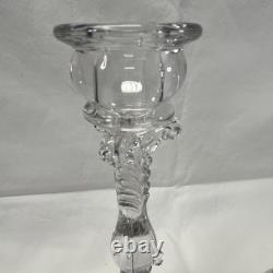 Reed & Barton Sterling Silver Glass Candlesticks Pair Post-1940 Free Shipping