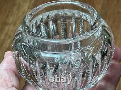 Repousse Sterling Silver Lidded Cut Glass Vanity Jar