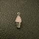 Retired James Avery Sterling Silver Pink Ice Cream Cone Glass Art Finial Charm