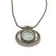 Roman Glass Filigree Oval Necklace In 925 Sterling Silver Jewish Israel Jewelry