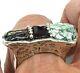 Roman Glass Gemstone Garnet Ring Silver925 Antique Fragment 200 Bc Patina Size8