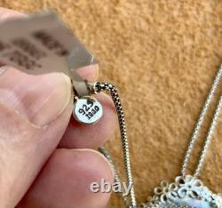 Roman Glass Pendent Sterling Silver 925