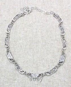 Roman Glass Sterling Silver 925 Necklace Antique Roman Glass Fragments 200 B. C