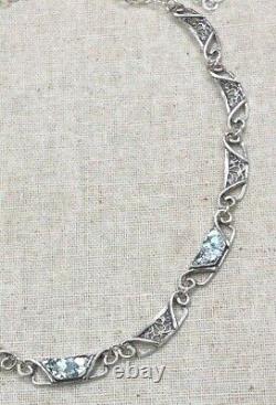 Roman Glass Sterling Silver 925 Necklace Antique Roman Glass Fragments 200 B. C