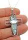 Roman Glass Sterling Silver 925 Pendent White Pearl Ancient Fragments 200 B. C