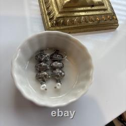 Roman Glass Sterling Silver Earrings 925 Ancient Fragments Roman Glass 200 B. C