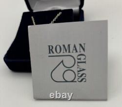 Roman Glass Sterling Silver Necklace 18 By Roman Glass Company Israel Certified