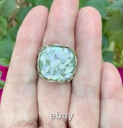Roman Glass Sterling Silver Ring Size 9