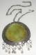 Roman Glass Sterling Silver Brooch / Necklace. Purchased In Old Jerusalem