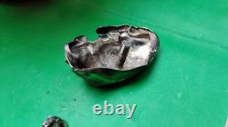Ruby Red Glass Bowl Dish With Sterling Cow Finial Thomas Bradbury Sons 19th Cent