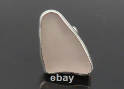 SACCO 925 Sterling Silver Vintage Recycled Glass Cocktail Ring Sz 7.5- RG20275