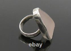 SACCO 925 Sterling Silver Vintage Recycled Glass Cocktail Ring Sz 7.5- RG20275