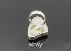 SACCO 925 Sterling Silver Vintage Recycled Glass Cocktail Ring Sz 7.5- RG20275