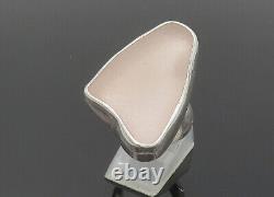SACCO 925 Sterling Silver Vintage Recycled Glass Cocktail Ring Sz 7.5- RG20275