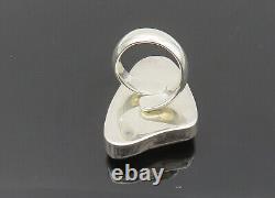 SACCO 925 Sterling Silver Vintage Recycled Glass Cocktail Ring Sz 7.5- RG20275