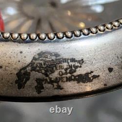 SET-6 Sterling Silver Rim Glass Coasters Frank M Whiting & Co. 04 (X3) Pre-1930s