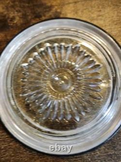 SET-6 Sterling Silver Rim Glass Coasters Frank M Whiting & Co. 04 (X3) Pre-1930s