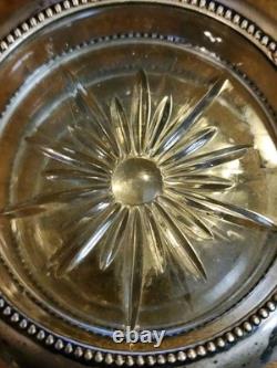 SET-6 Sterling Silver Rim Glass Coasters Frank M Whiting & Co. 04 (X3) Pre-1930s